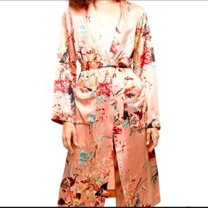 Kimono inspired robe jacket